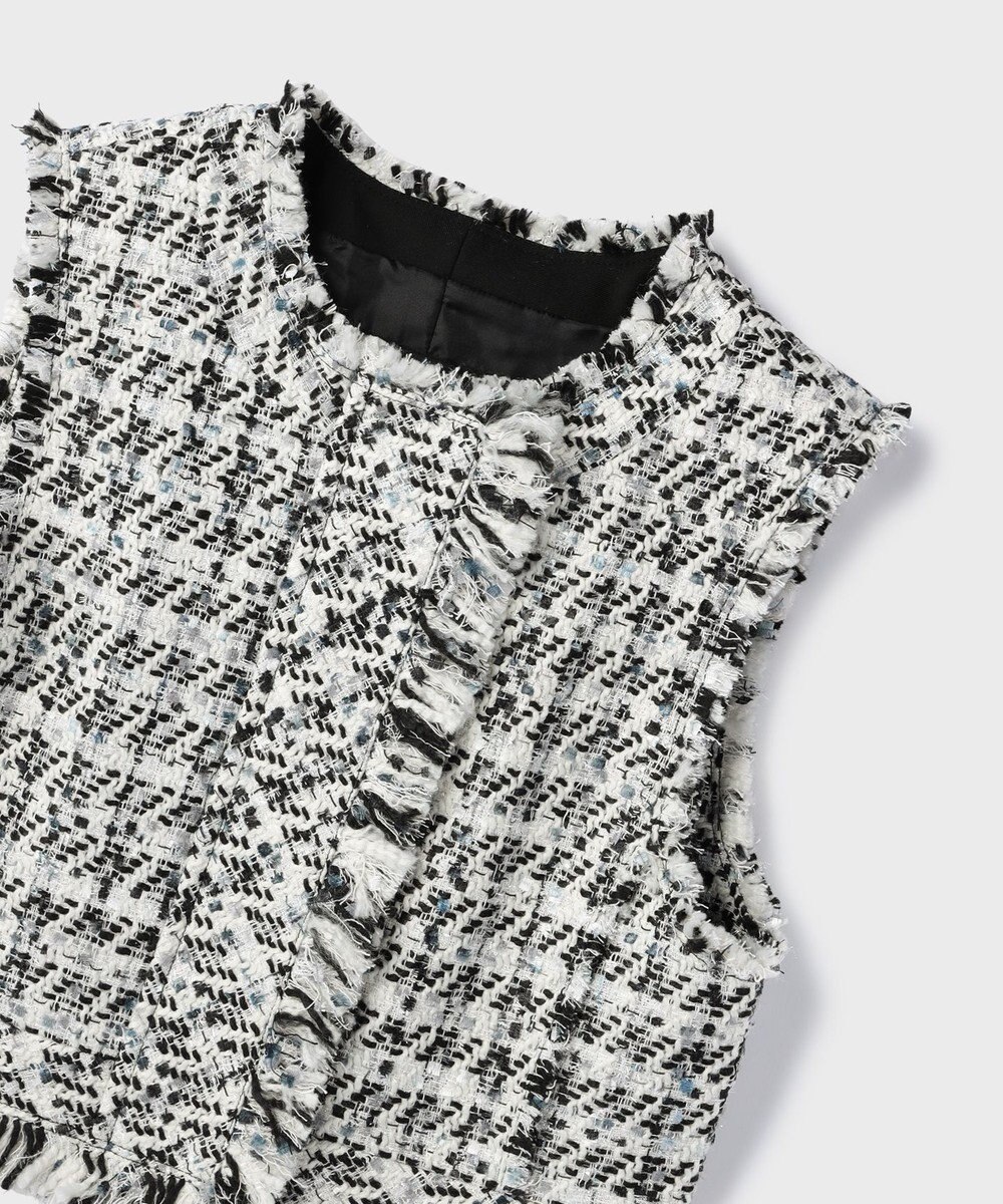 GRACE CONTINENTAL コンパクトツイードベスト 