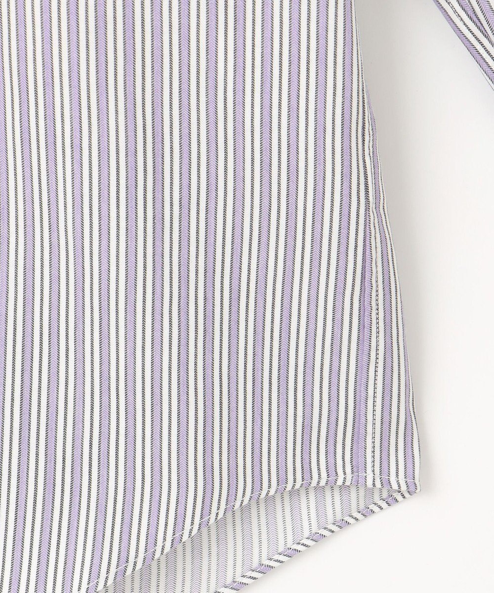 JOSEPH ABBOUD 【柔らか・光沢感】コットンビエラストライプ シャツ 