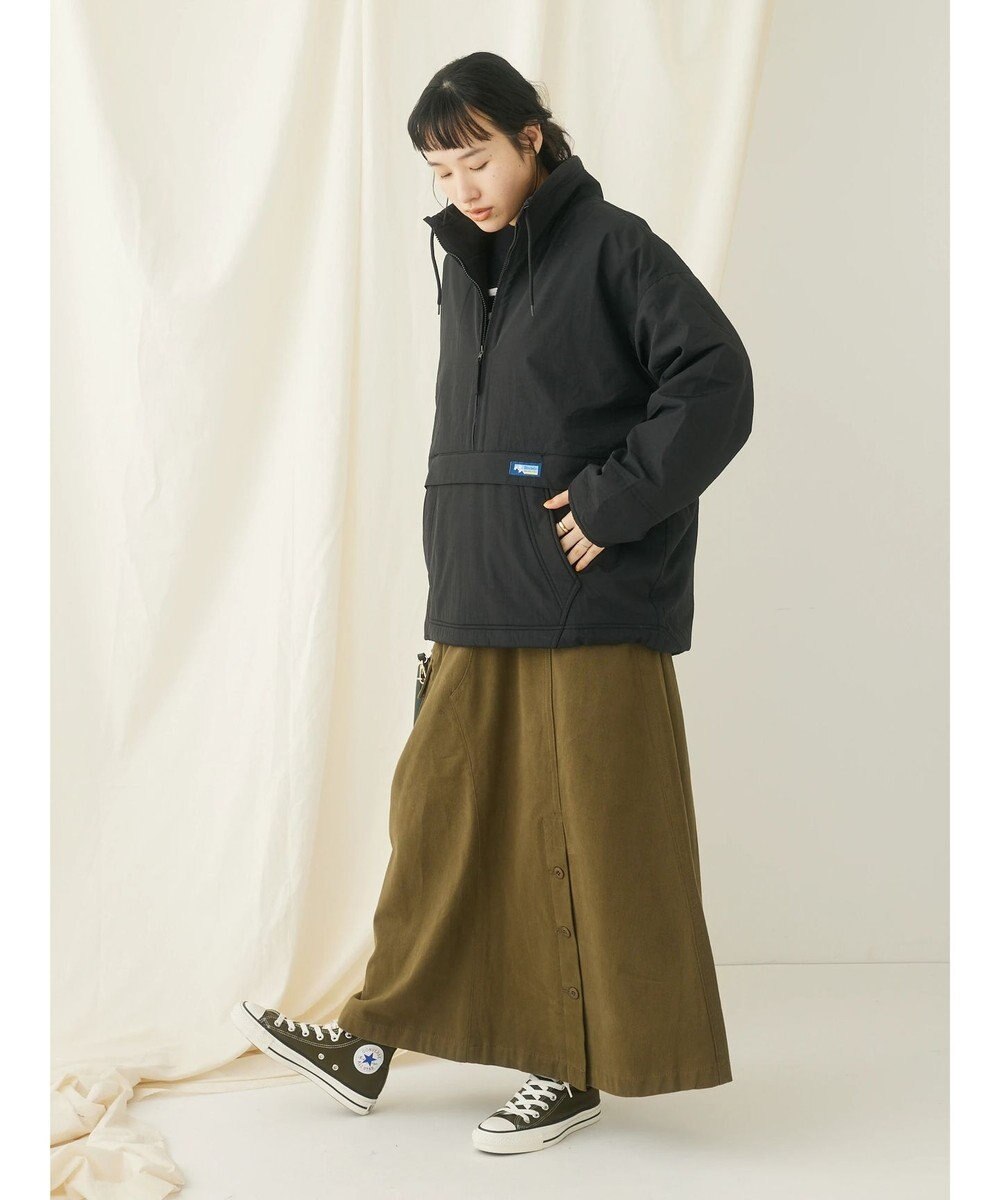 CRAFT STANDARD BOUTIQUE ナイロン×裏フリースアノラックブルゾンＬ／Ｓ 