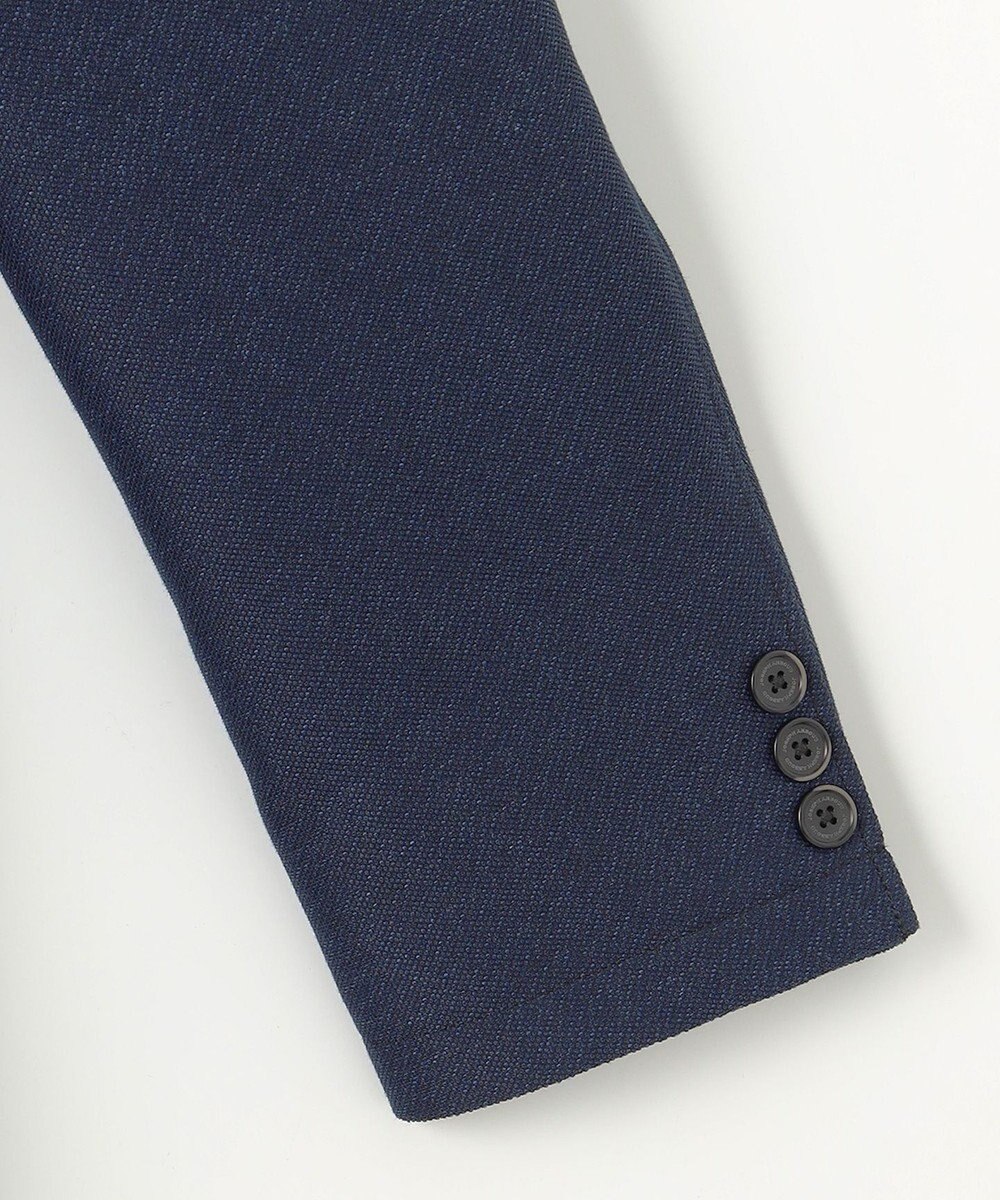 JOSEPH ABBOUD 【清涼/軽量/ストレッチ/ソフト】プリントレノクロス コンバーチブル ジャケット 