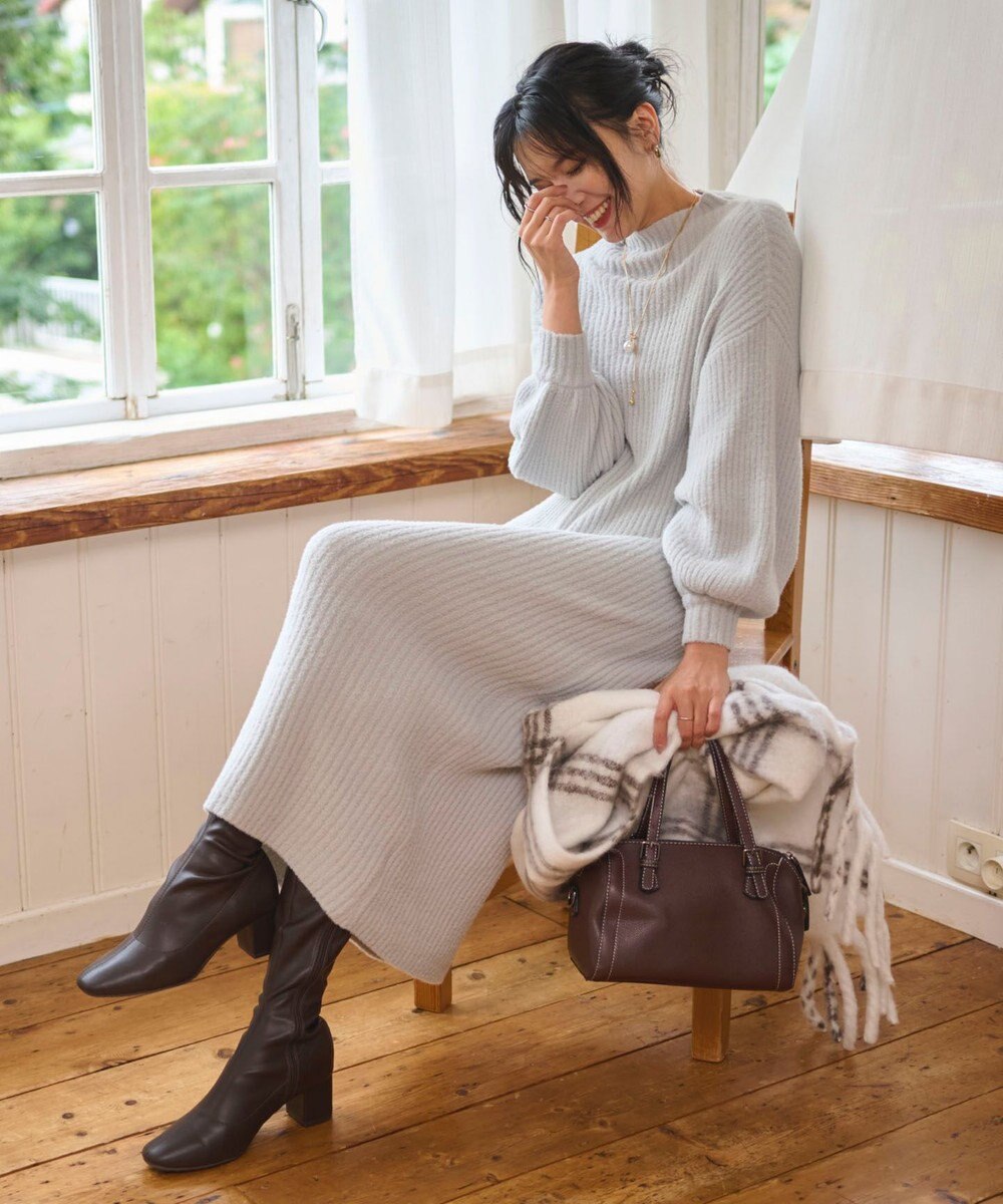 WEGO 【WEB限定/2025年秋冬新作】ニットワンピース 