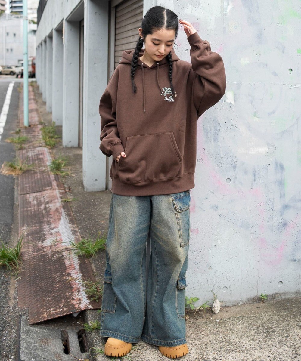 WEGO 【ユニセックス着用ITEM】別注BENDAVISグラフィックプルパーカー 