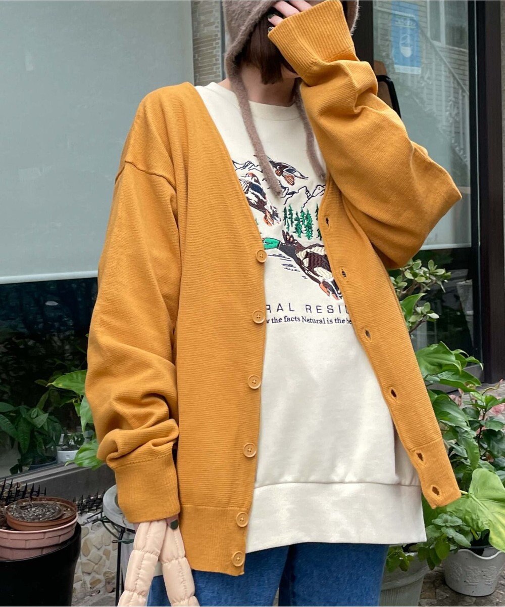 WEGO ドロップショルダーカーディガン 