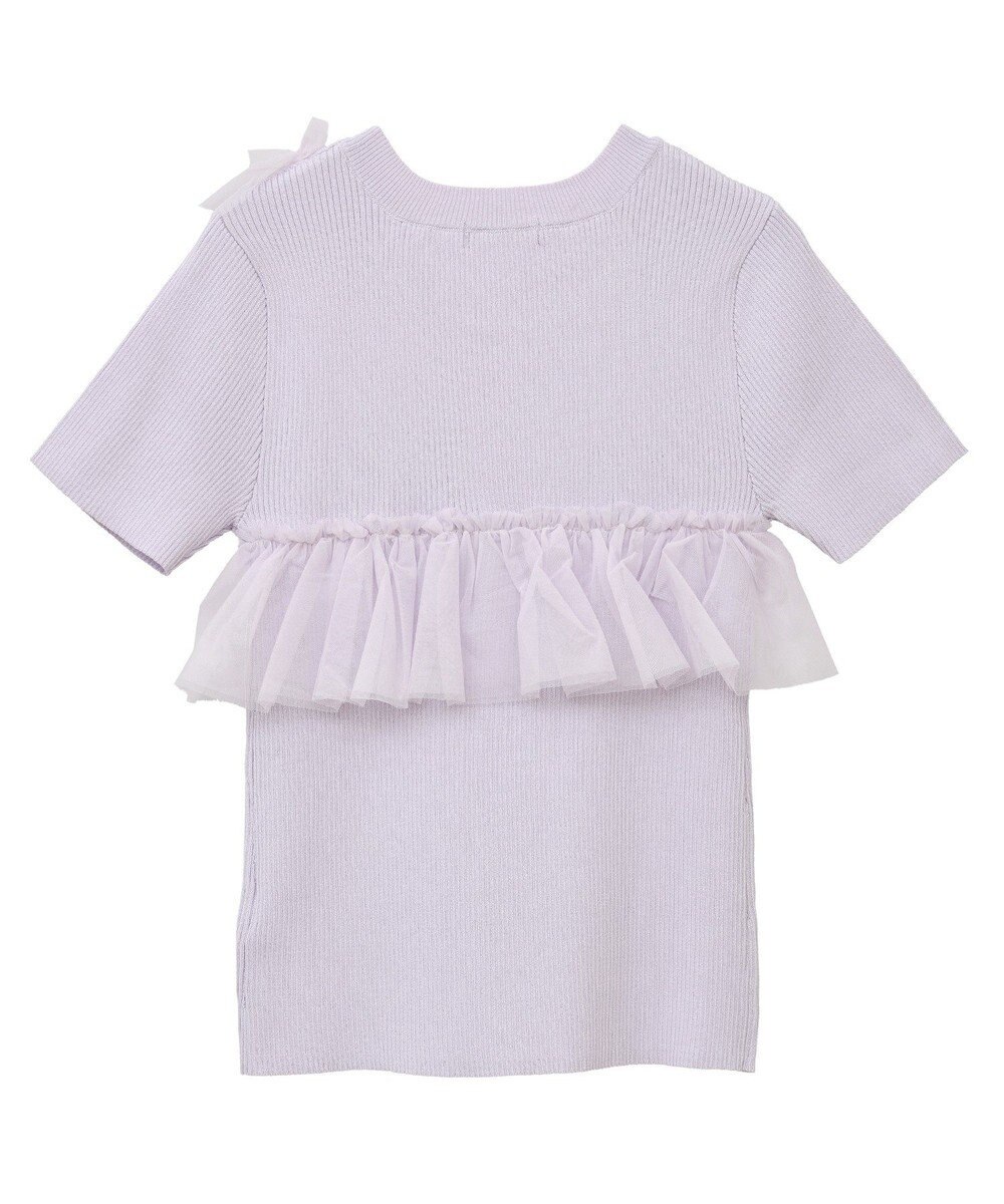 earth music&ecology アシメチュールフリルニットプルオーバー 