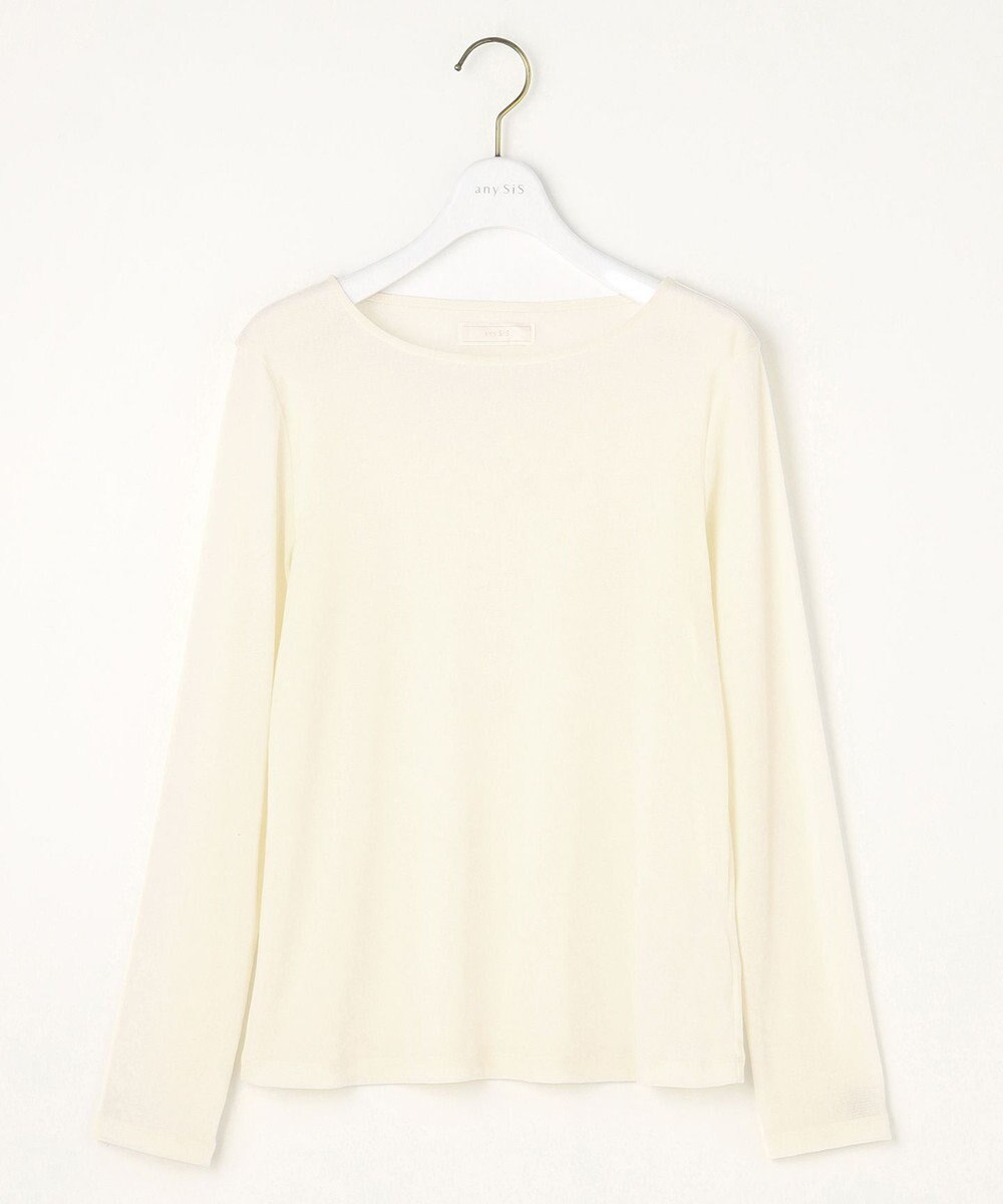 ANY SIS S 【洗える】チュールベロア プルオーバー 