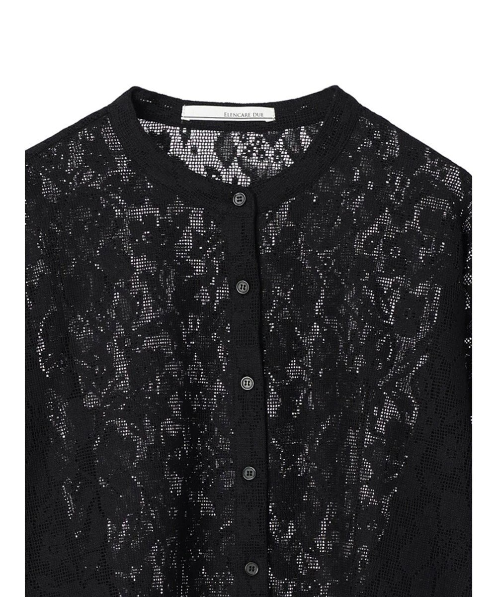 Green Parks ・ＥＬＥＮＣＡＲＥ　ＤＵＥ　バンドカラーレースシャツ 