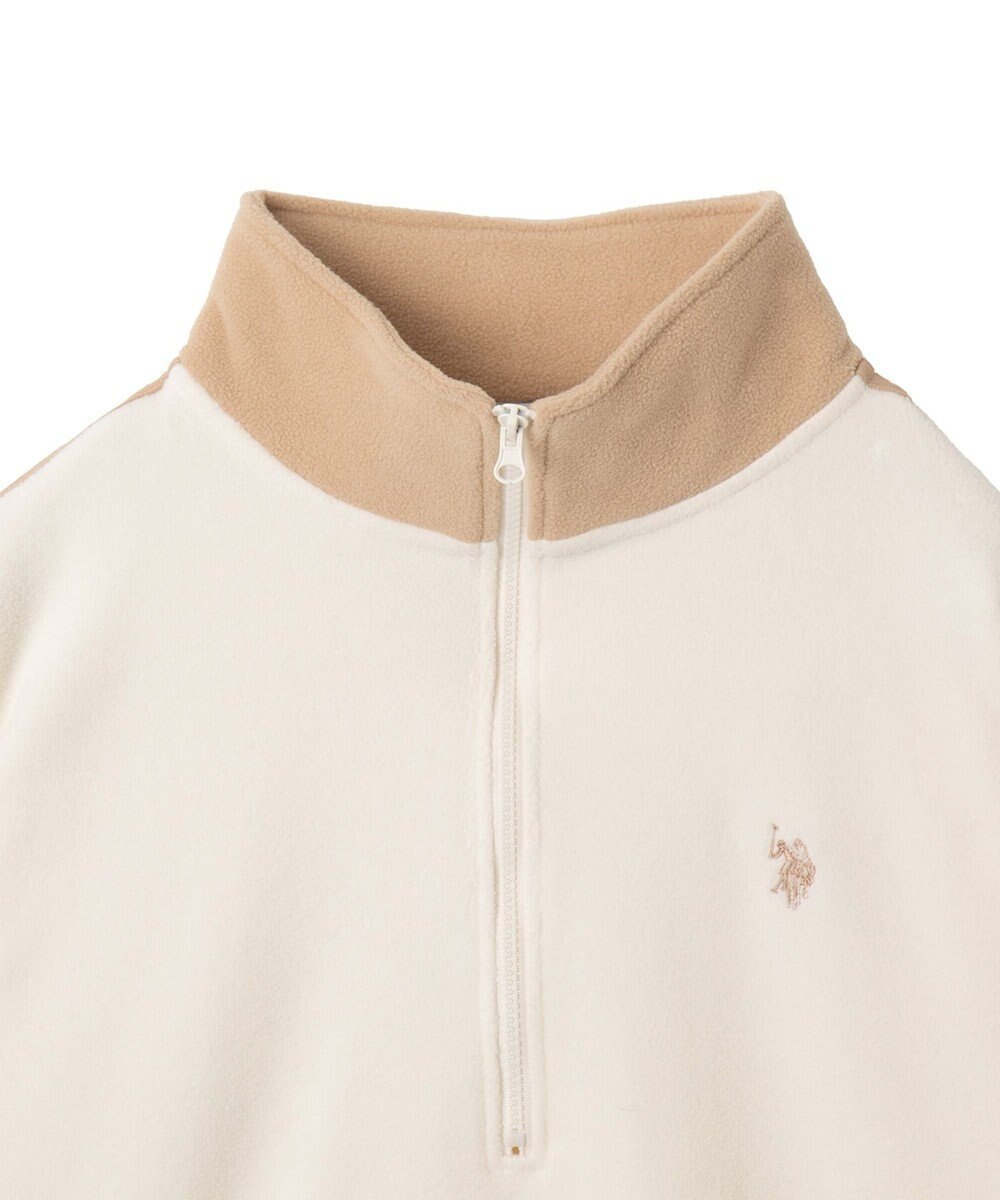 WEGO 【ユニセックス着用ITEM】USPOLOフリースハーフジッププルオーバー 