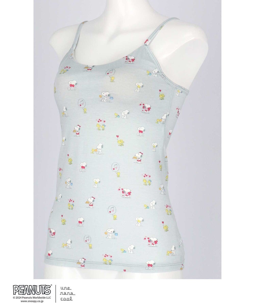 une nana cool 【スヌーピー】PEANUTS × une nana cool カップ付きキャミソール SNOOPY 