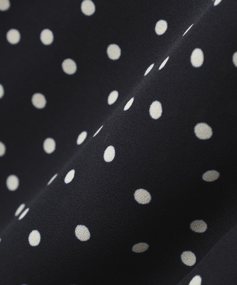 AMERICAN HOLIC 【イージーケア】ドット柄ボウタイブラウス 