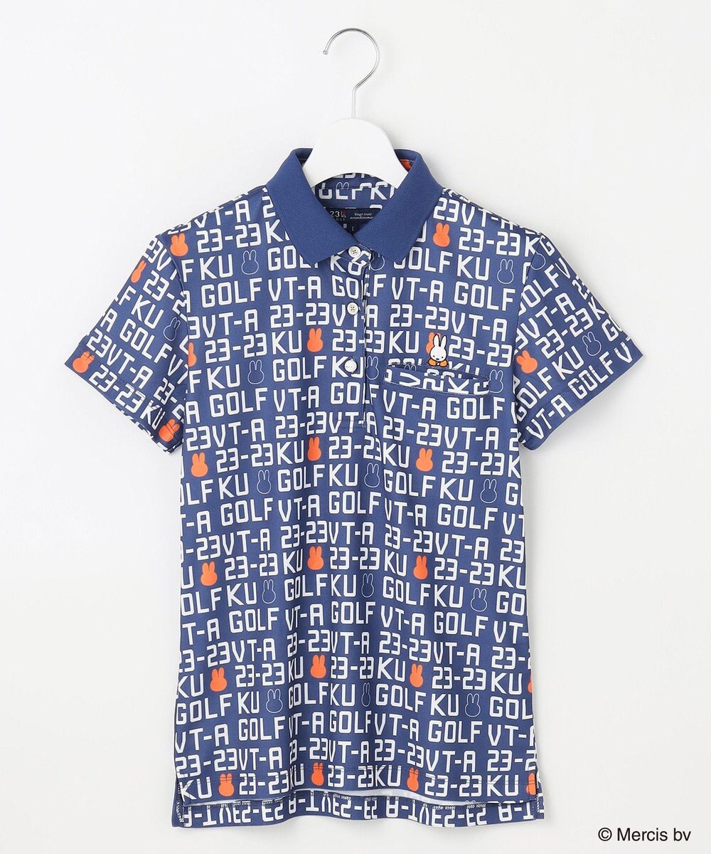 23区GOLF 【WOMEN】【吸水速乾/UVカット】ミッフィーロゴポロシャツ 