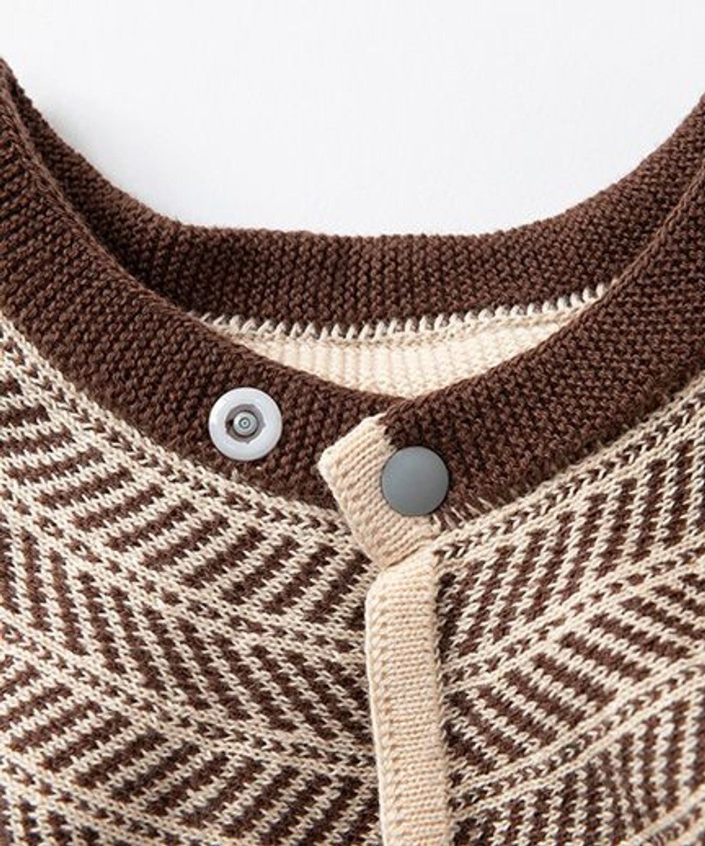 TRICOTE ヘリンボーン柄ニットスタイ 