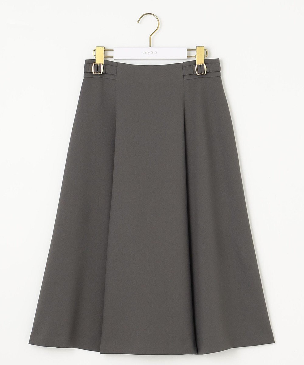 ANY SIS 【洗える】プチベルトフレア スカート 