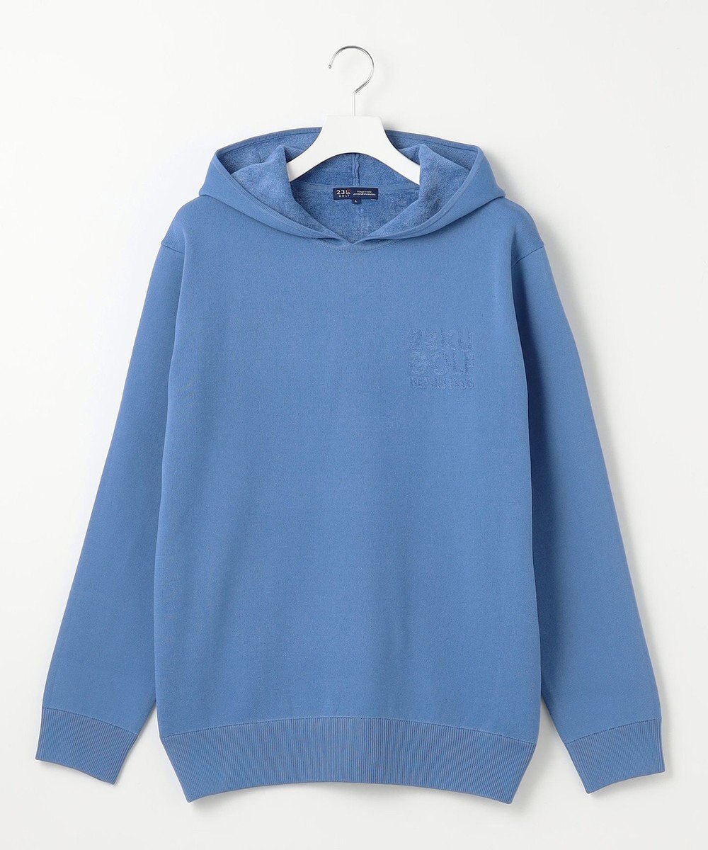 23区GOLF 【MEN】【ウォッシャブル】スヌード付き 裏モールパーカー ニット 