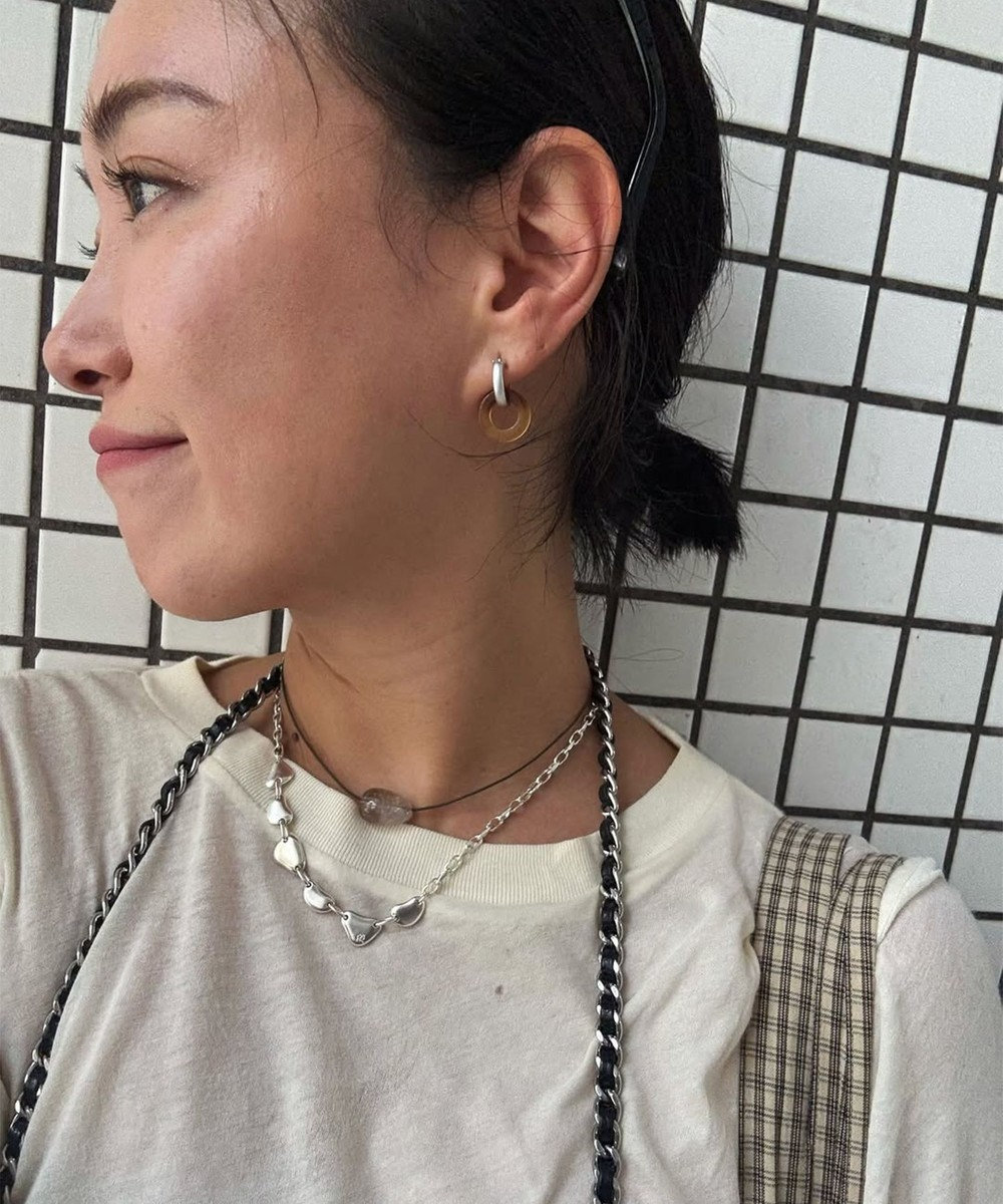 susui 石岡真実さん着用【doughnut】フープピアス S (SVMAT)_片耳 