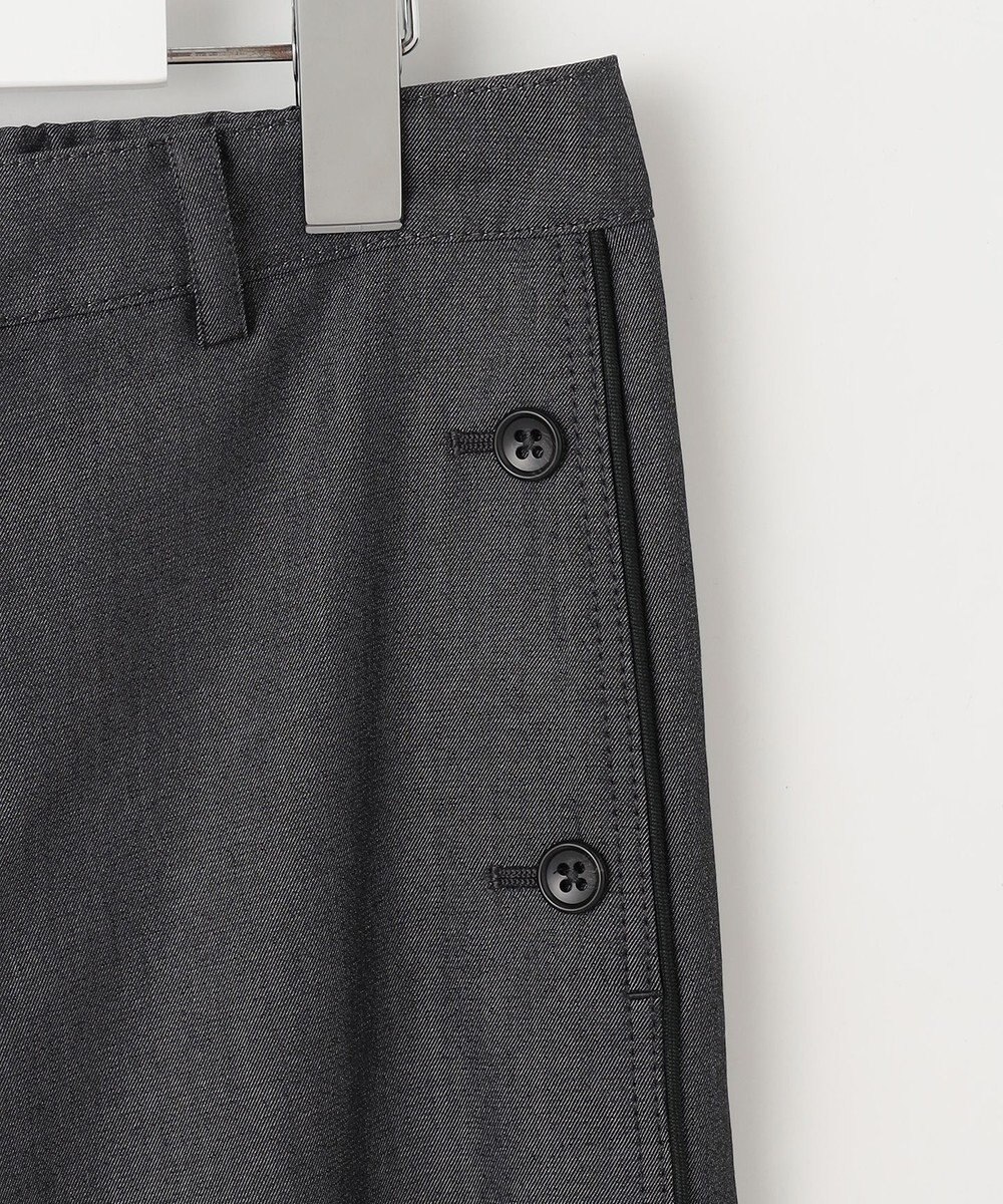 J.PRESS LADIES L 【洗える・防シワ・速乾】ツイルシャンブレー ワイド パンツ 