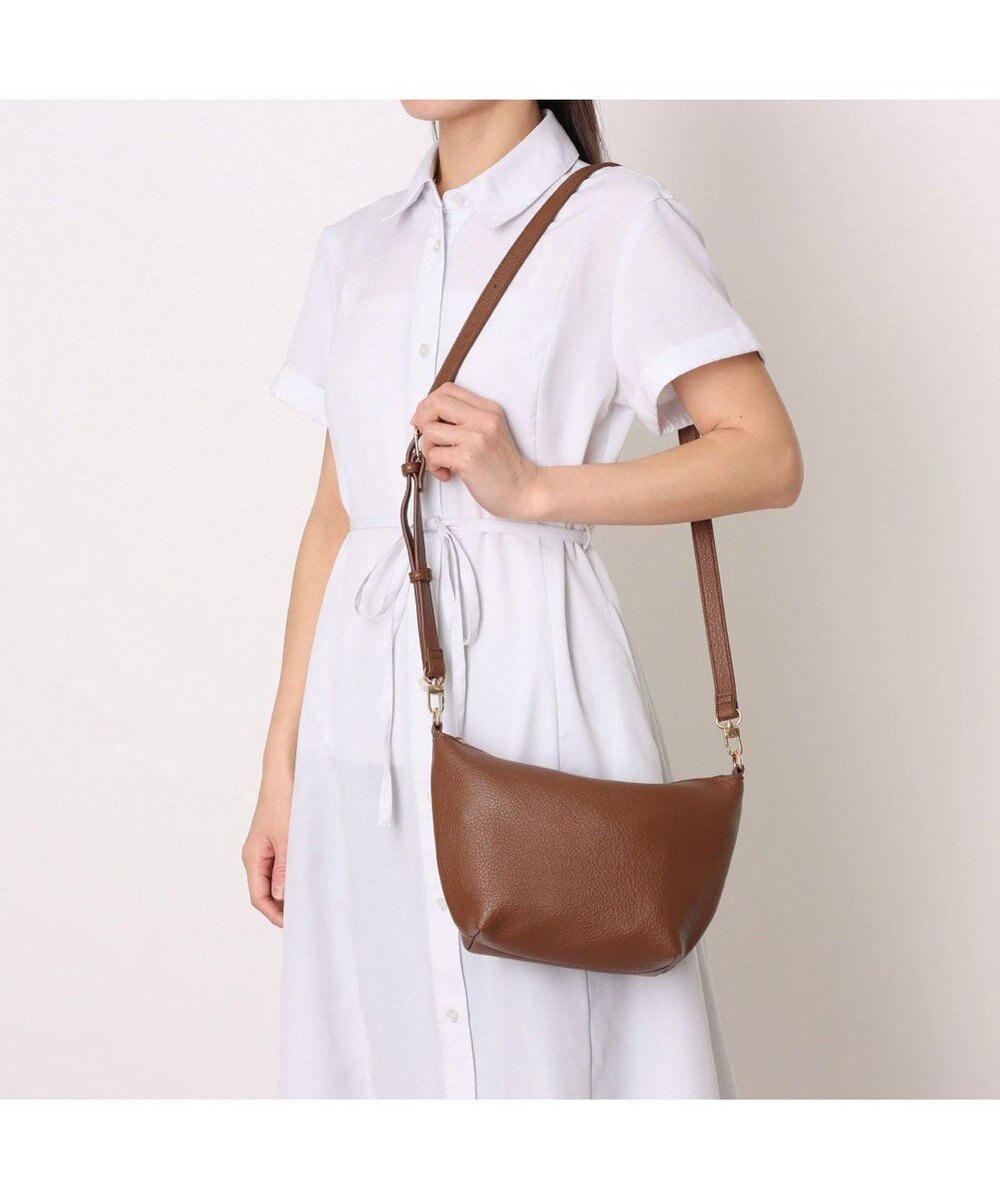 UNBILLION カシュカシュ cachecache / フェイクレザーショルダーバッグ付雑材風トート 