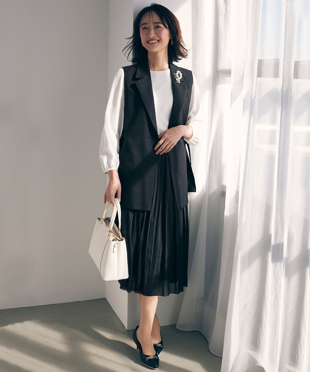 ANY SIS 【洗える】テーラード ジレ 