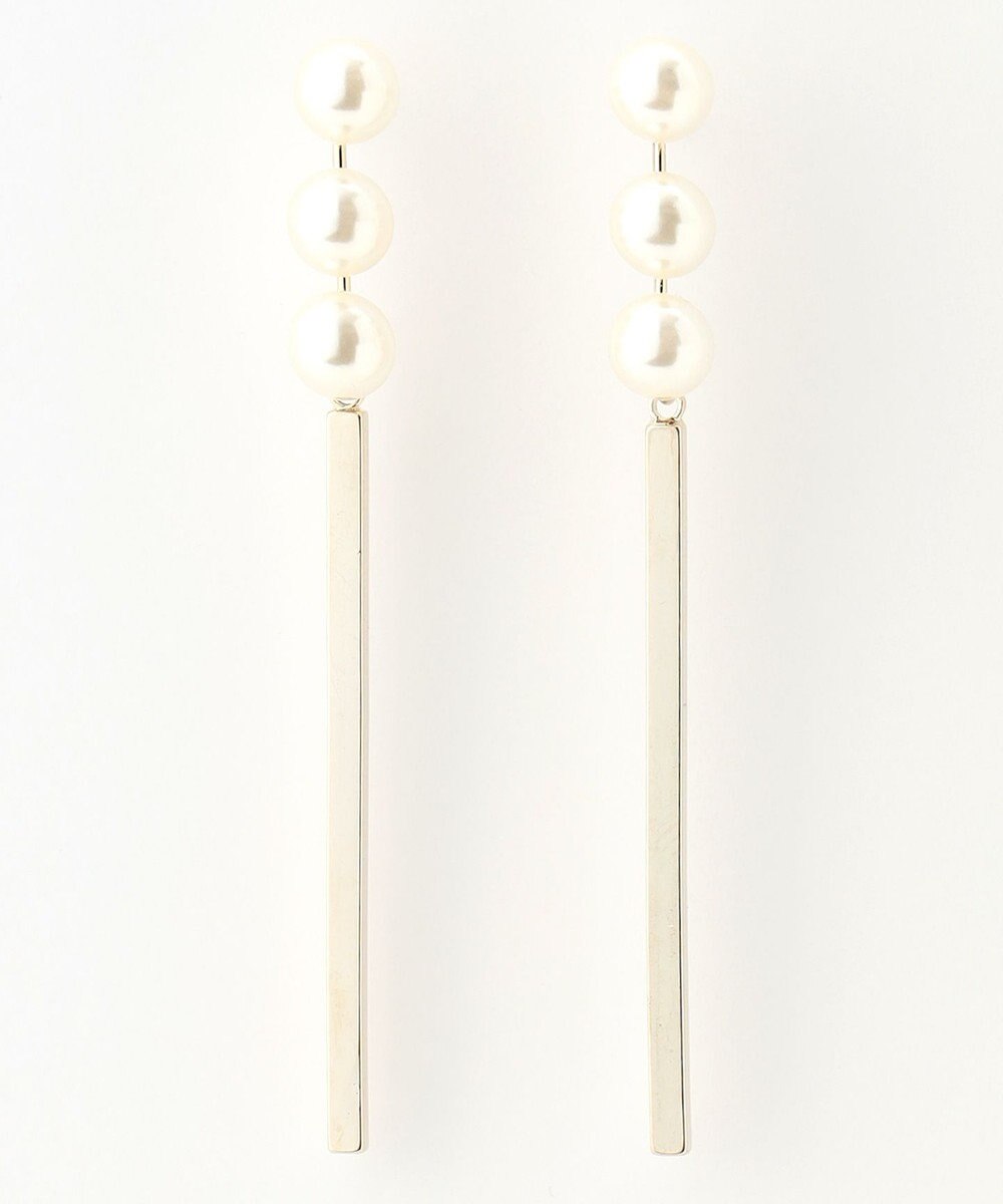 ANY 【WEB限定】パールバーピアス(両耳用) 