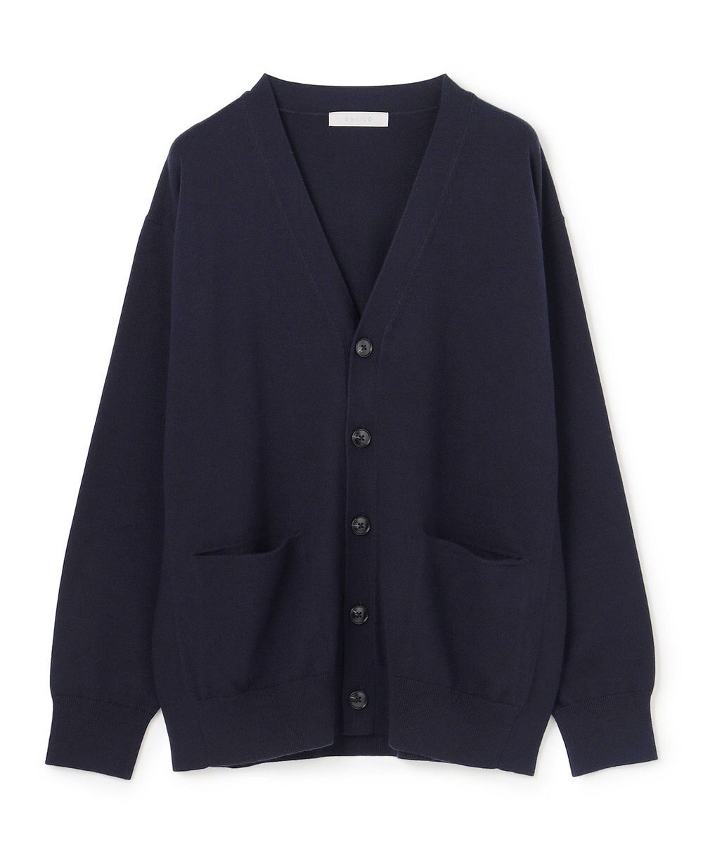 UNFILO MENS 【OCEANS YouTube 掲載/男女兼用】スムースシルキーニット カーディガン 