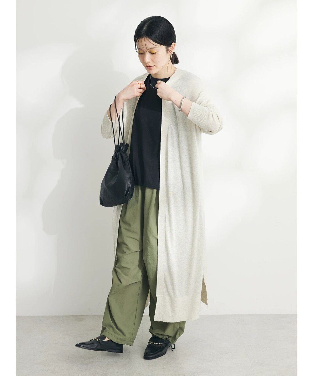 CRAFT STANDARD BOUTIQUE 裾スリットロングニットカーディガン 