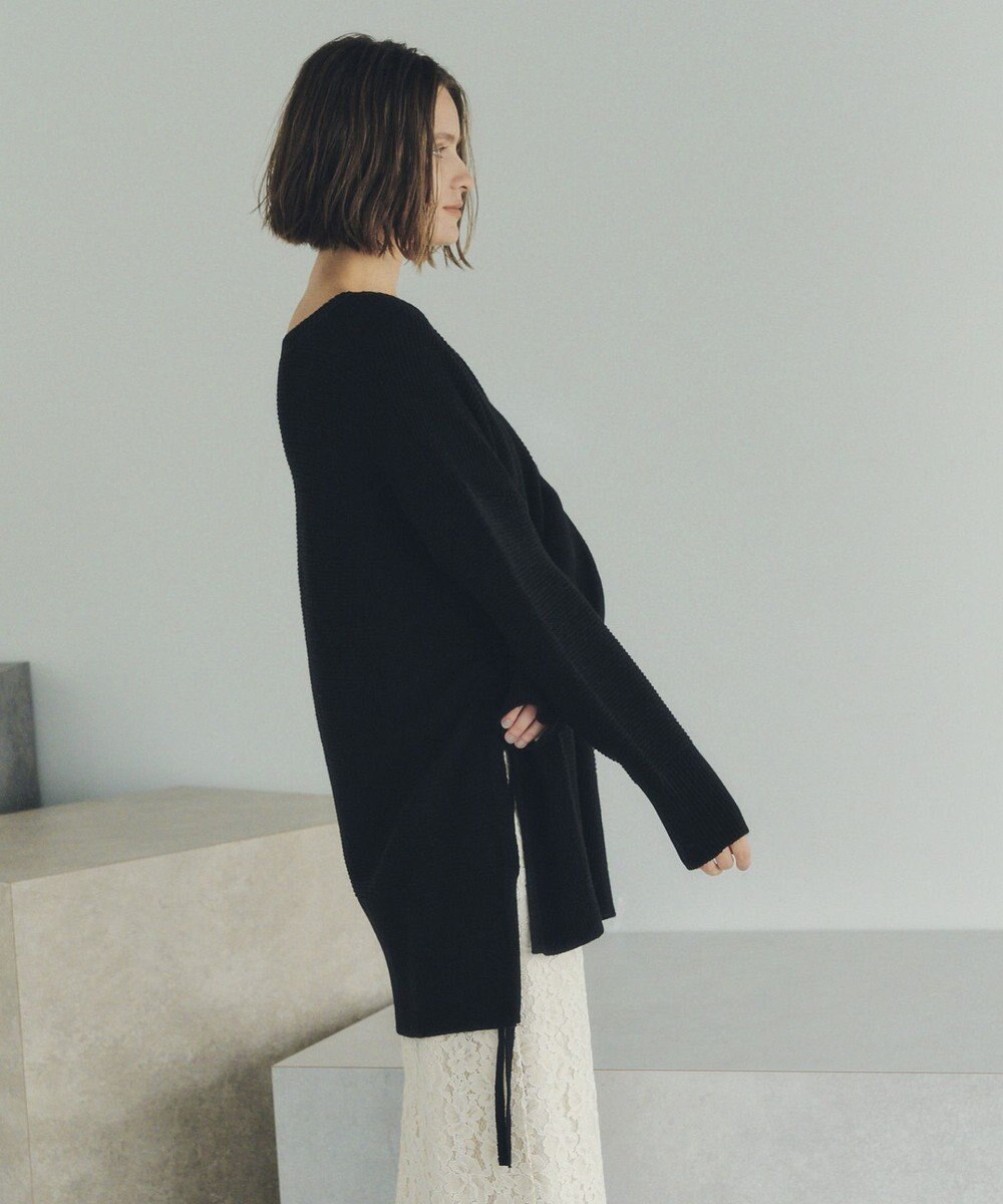 YECCA VECCA Vネックドロストデザインニット 