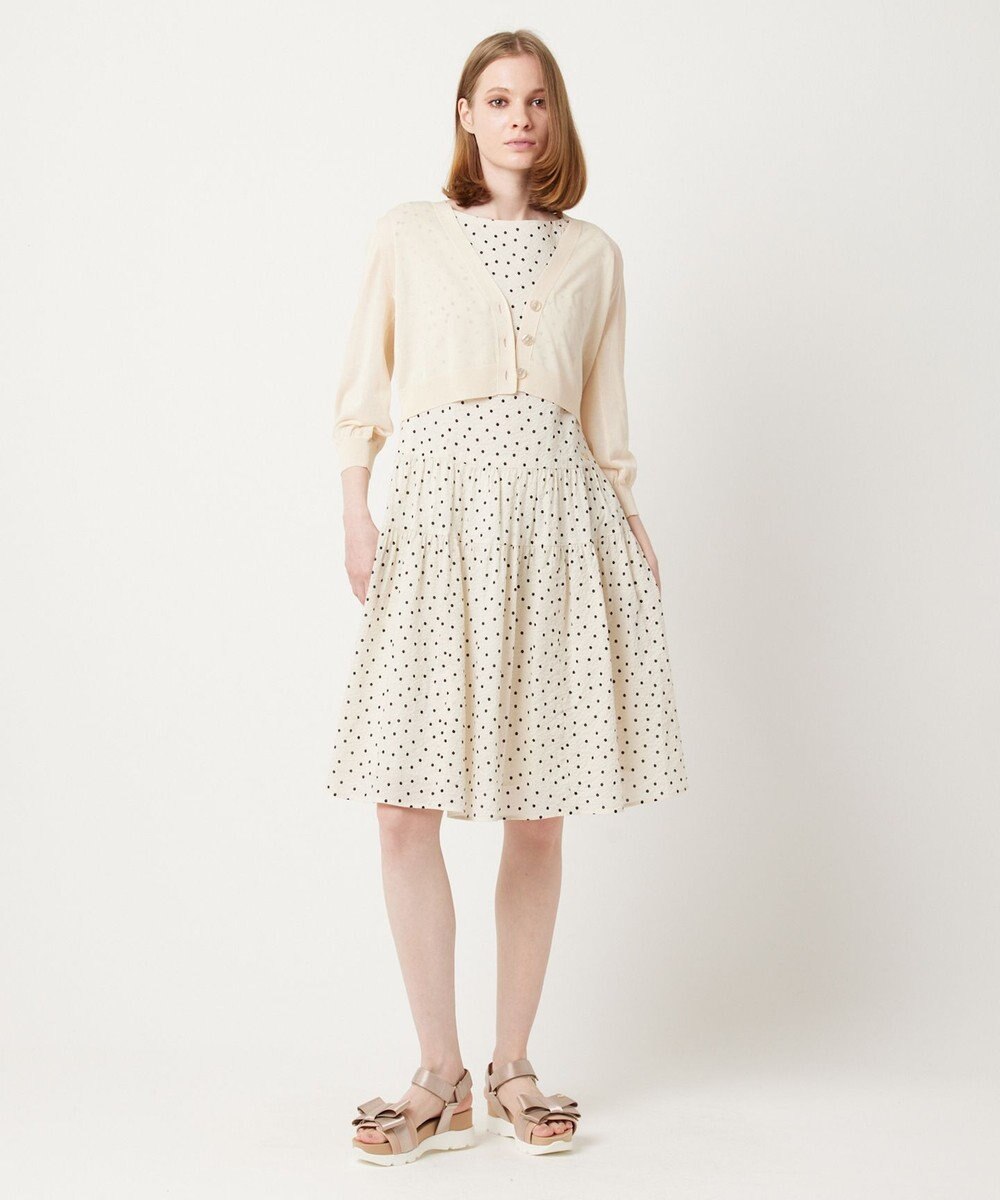 TOCCA 【洗える！】SHEER KNIT カーディガン 