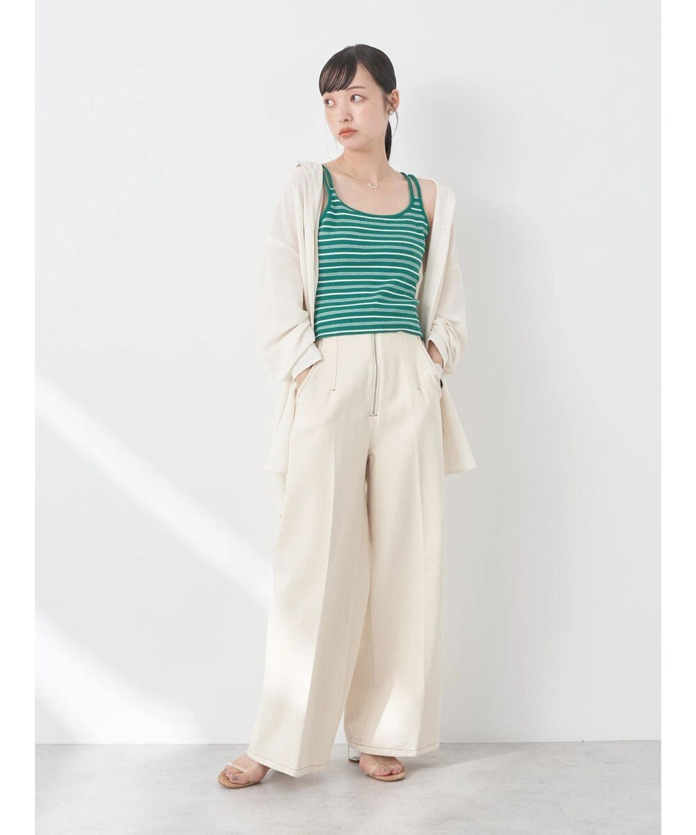 earth music&ecology クロップドキャミソール 