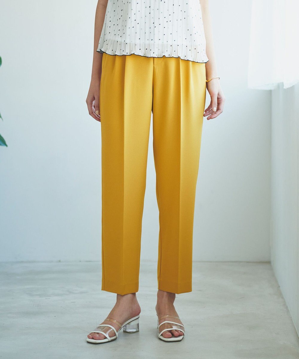 Feroux 美シルエットカラーテーパード パンツ 