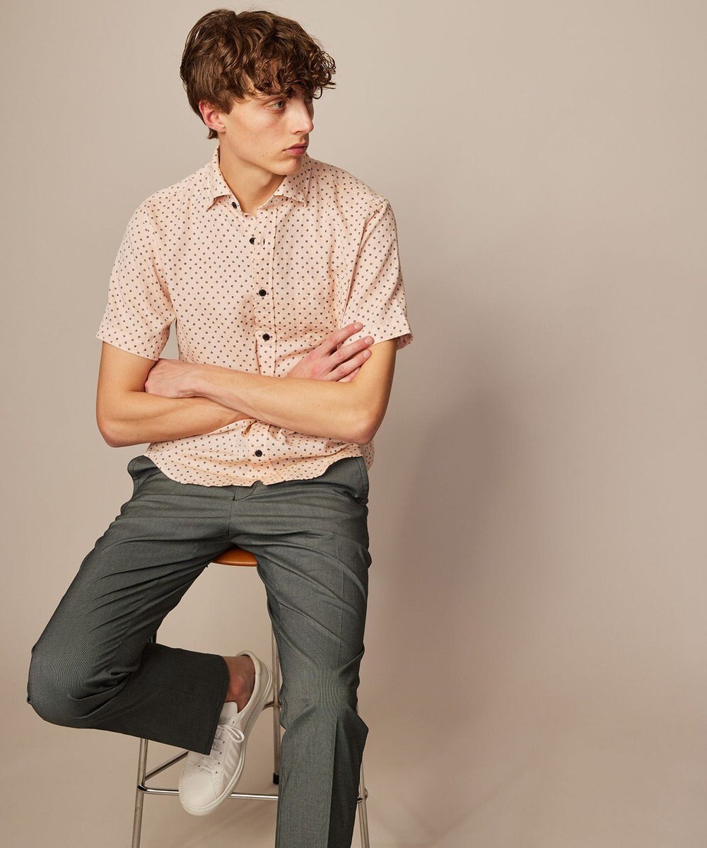 JOSEPH ABBOUD 【ウエストも伸びる/Eco撥水】オーガニックマイクロピケストレッチ パンツ 