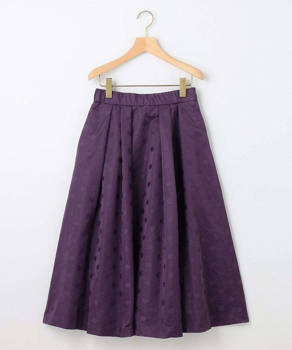 組曲 ドットジャガード フレア スカート 