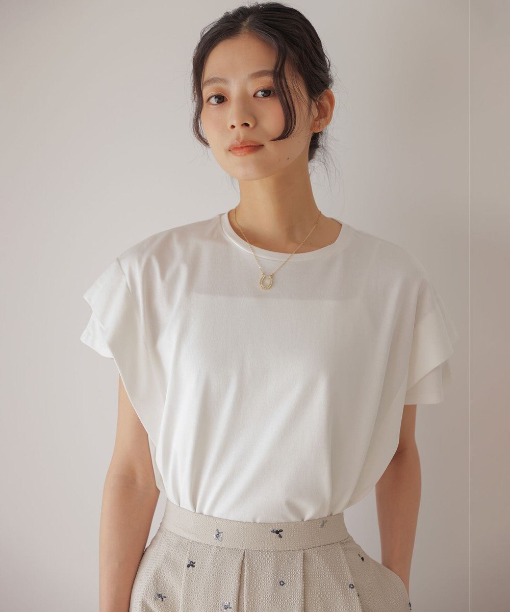 組曲 S GIZAコットンドルマンスリーブ Tシャツ 