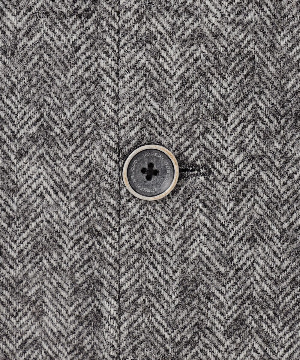 JOSEPH ABBOUD 【軽量/JAPANファブリック】アルパカヘリンボン ステンカラー コート 