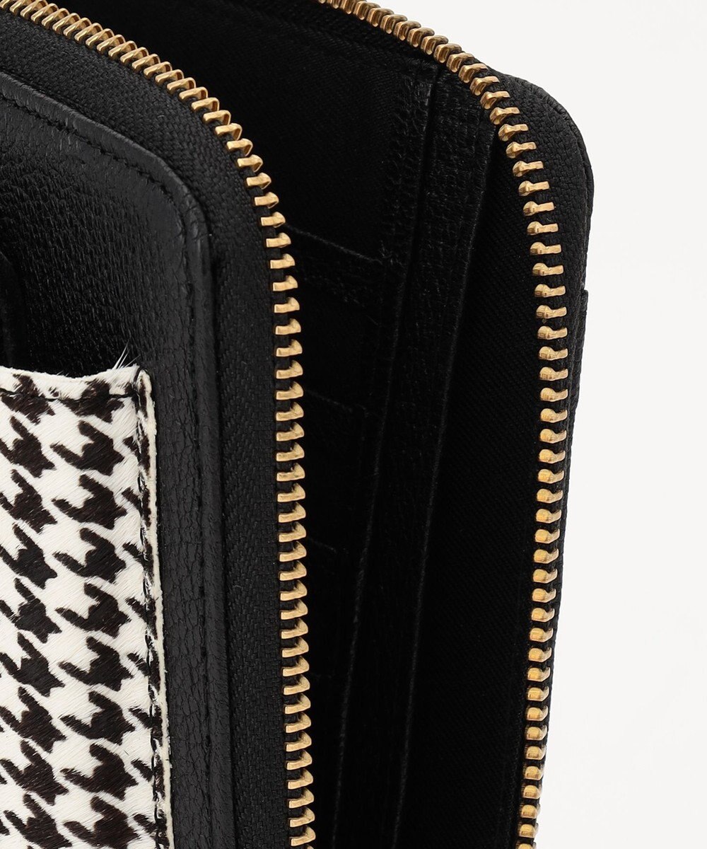 UNBILLION perche 牛革ハラコタイプ×ゴートモバイルウォレットショルダー 