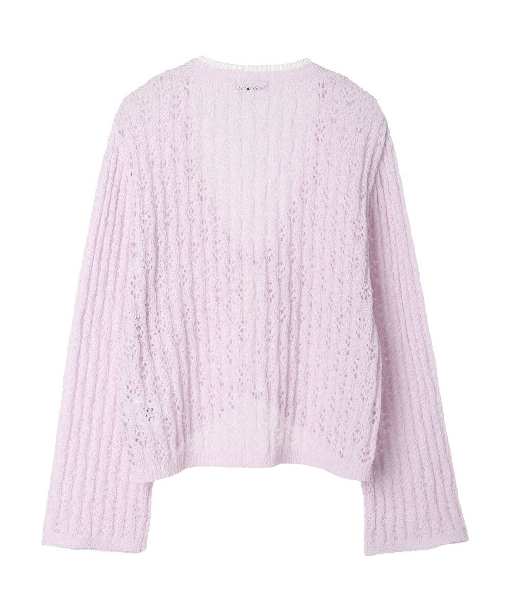 earth music&ecology テープヤーンリボンカーディガン 