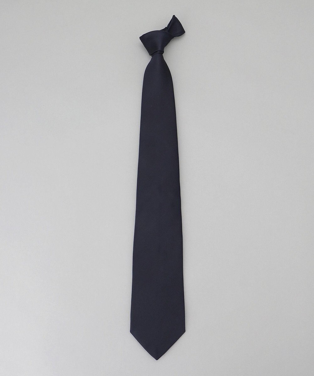 GOTAIRIKU セレモニー/お受験に最適【日本製】シルク ネクタイ_紺無地 