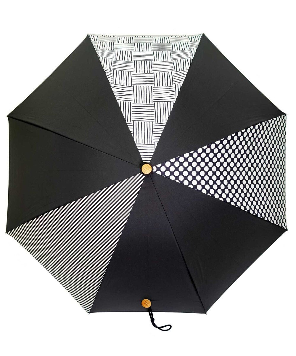 +RING 【UVカット95%以上】【UPF50＋】プラスリング レディース向け 晴雨兼用（長ショート） BLK T1296 