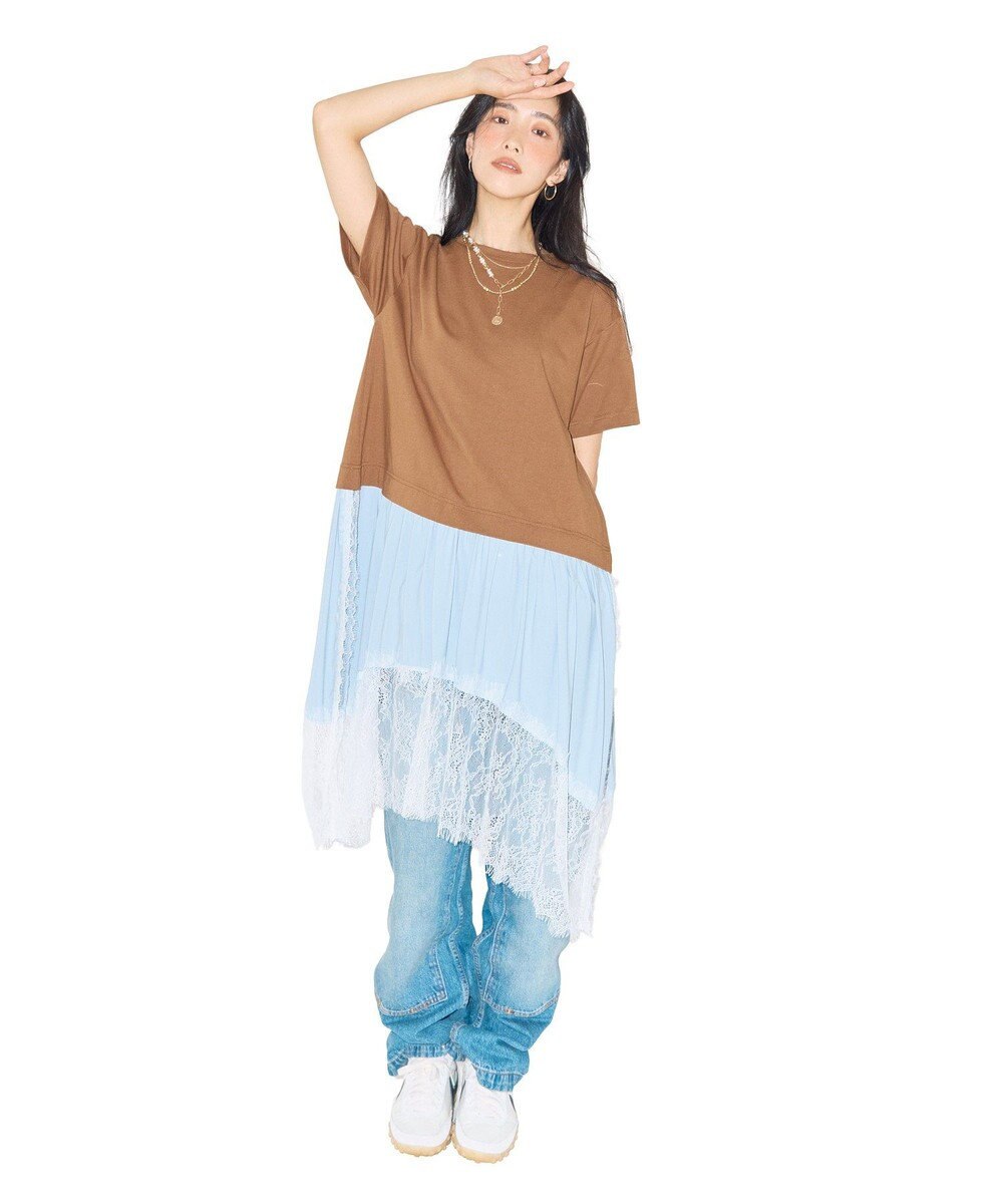 Green Parks ■ＷＩＴＨ　ＫＵＲＵＭＩ．Ｎ　レースレイヤードＴＥＥ 