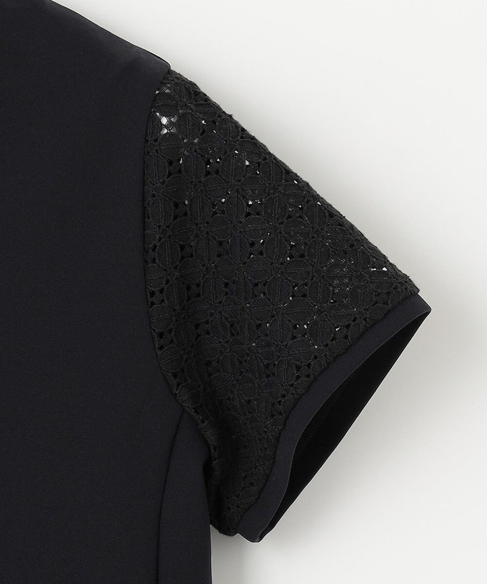 23区GOLF 人気デザインがアップデート！【WOMEN】ライトダンボール 半袖モックネックシャツ 