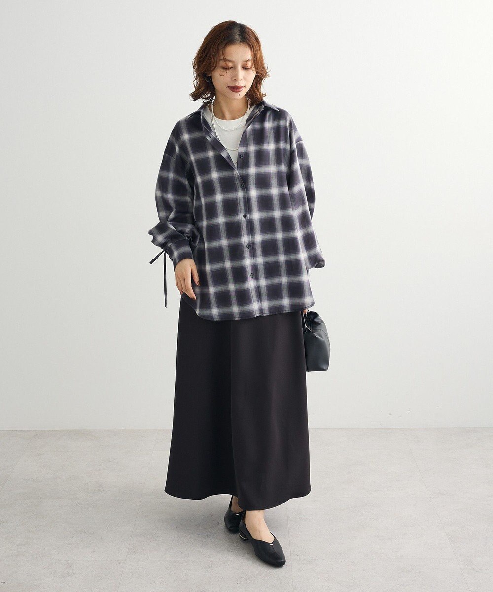 Green Parks ・ＥＬＥＮＣＡＲＥ　ＤＵＥ　チェックギャザーシャツ 