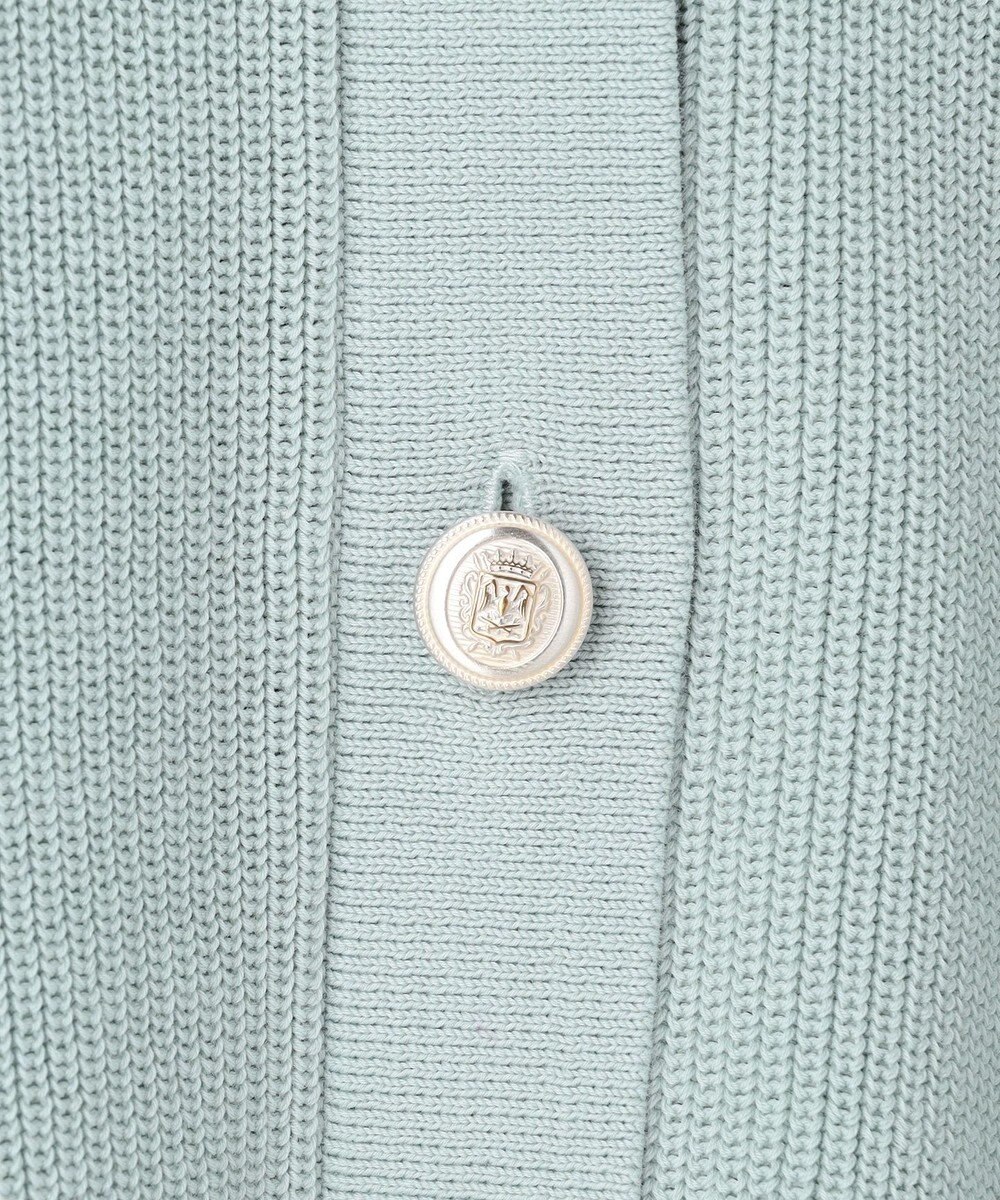 J.PRESS LADIES ORGANIC GASS COTTON クルーネック カーディガン 