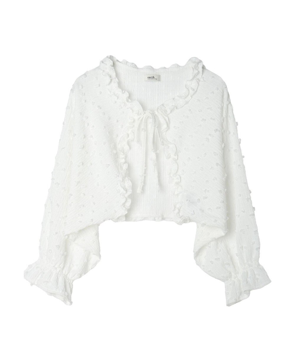 earth music&ecology ふくれジャガードボレロ 