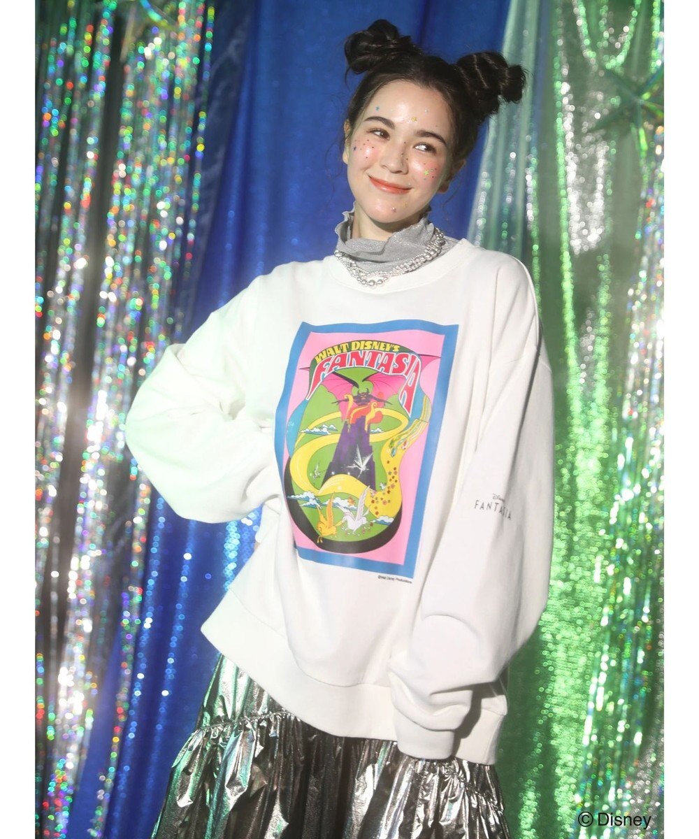 Green Parks ＦＡＮＴＡＳＩＡ／ポスタープリント裏毛プルオーバー 