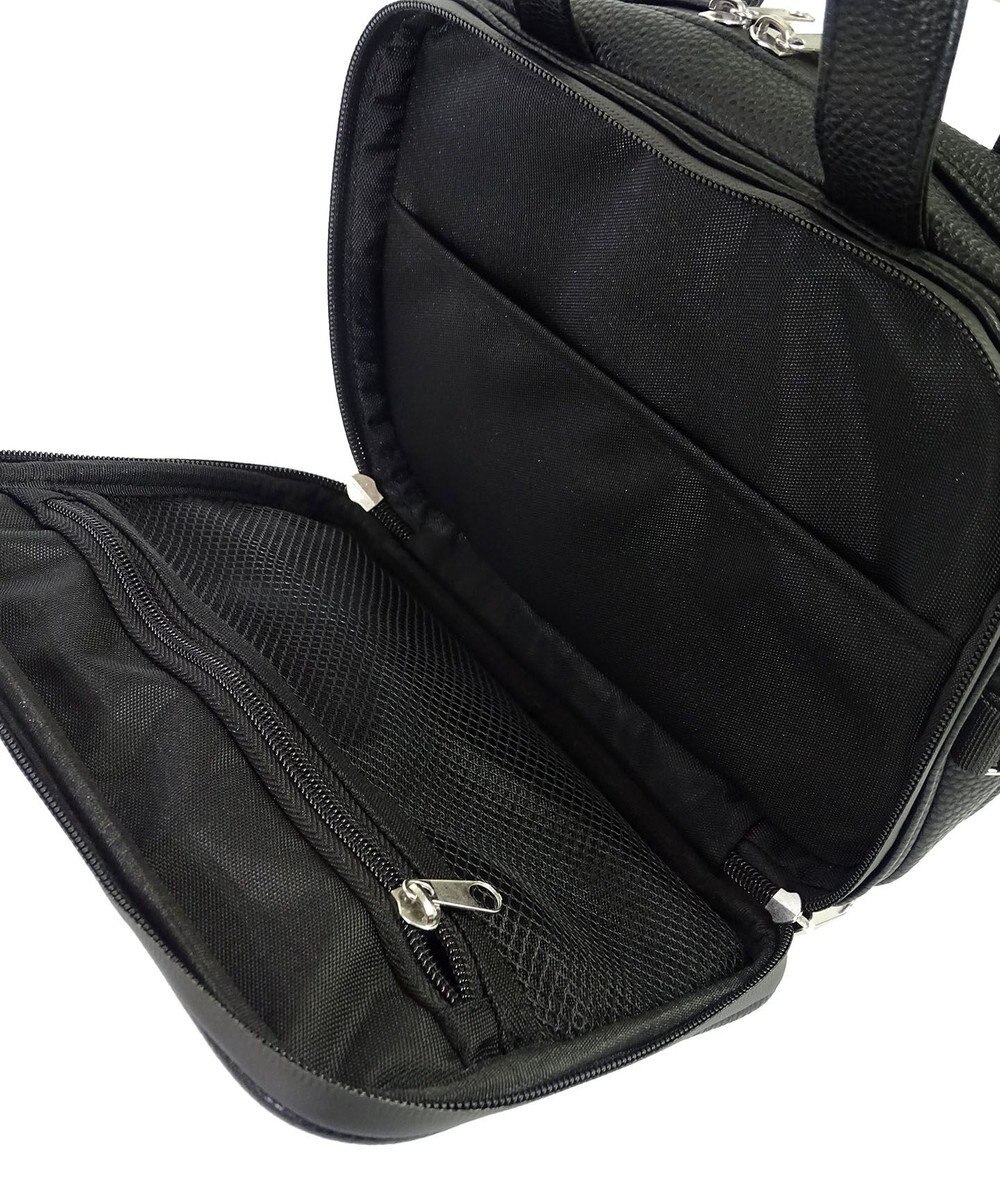 +RING 【プラスリング】【数量限定】メンズ向け  synthetic leather mini boston bag BLK SR403 