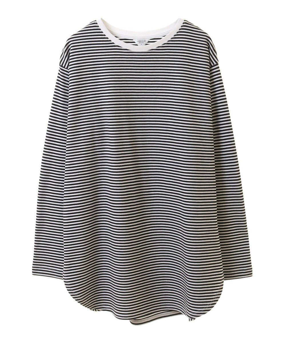 AMERICAN HOLIC クルーネックロングカットプルオーバー 