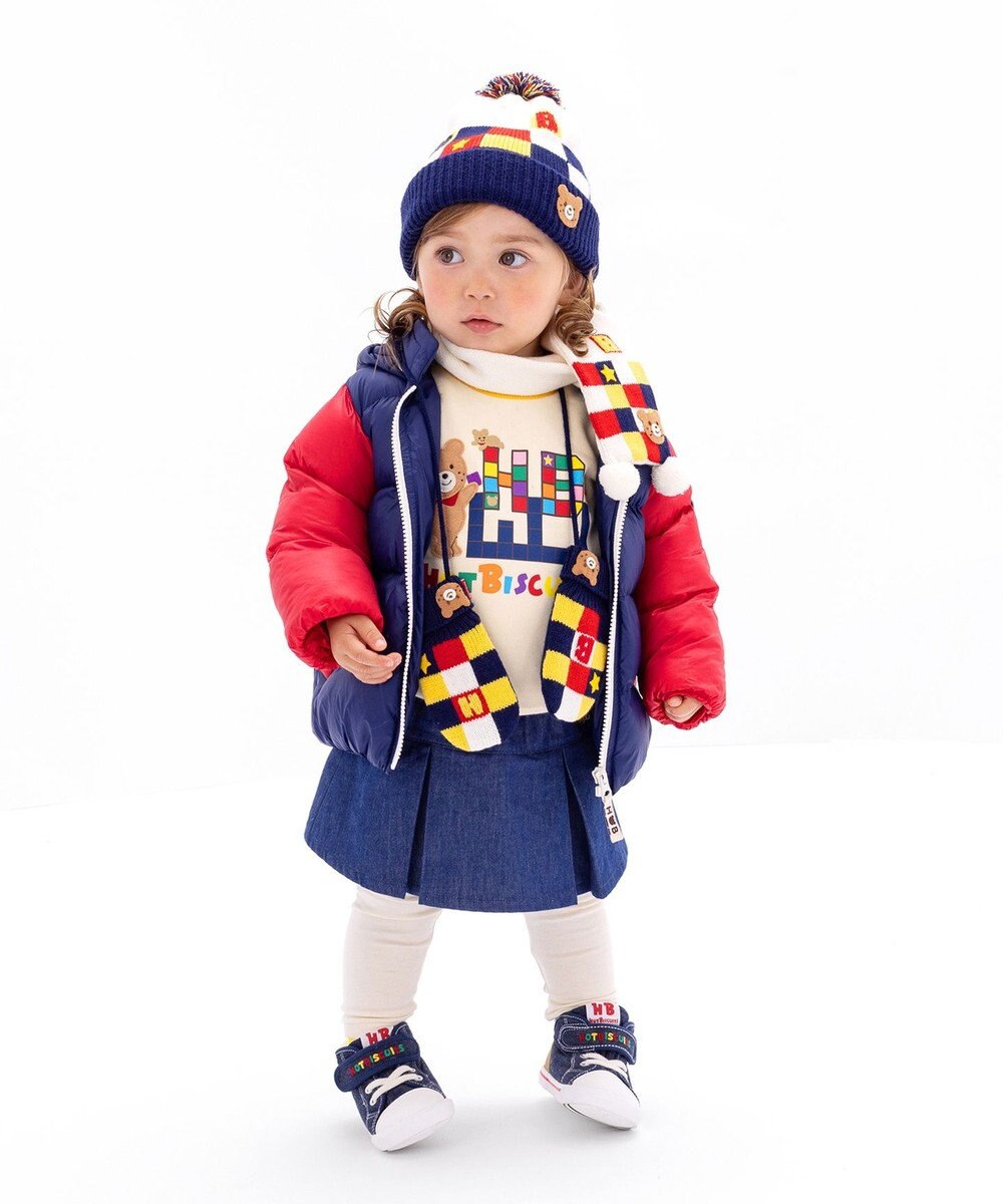 MIKI HOUSE HOT BISCUITS 【46-56cm】 カラフルブロック フード 