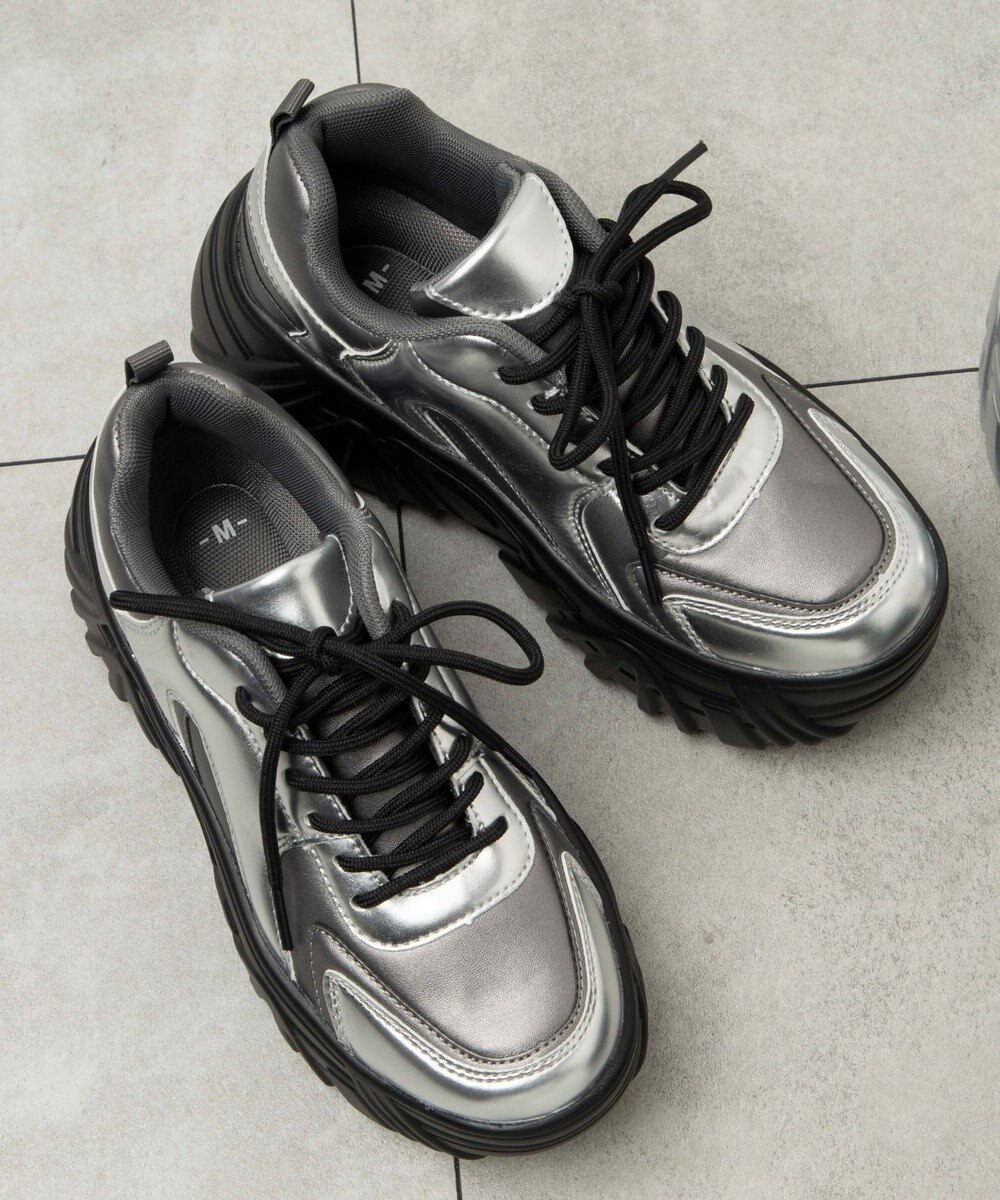 WEGO ボリュームレースアップスニーカー 