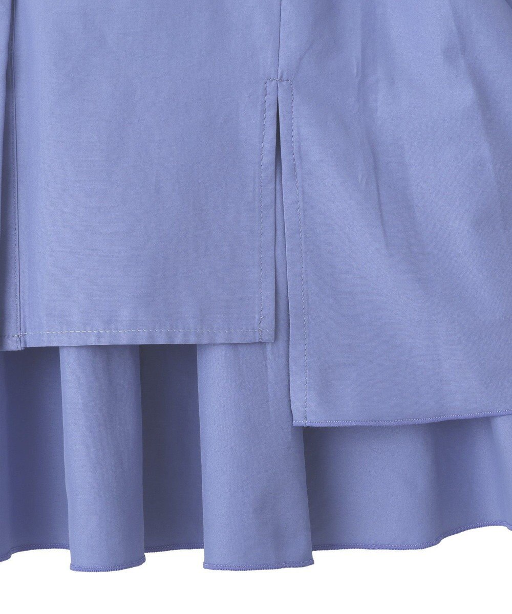 YECCA VECCA ペプラムギャザーシャツ 