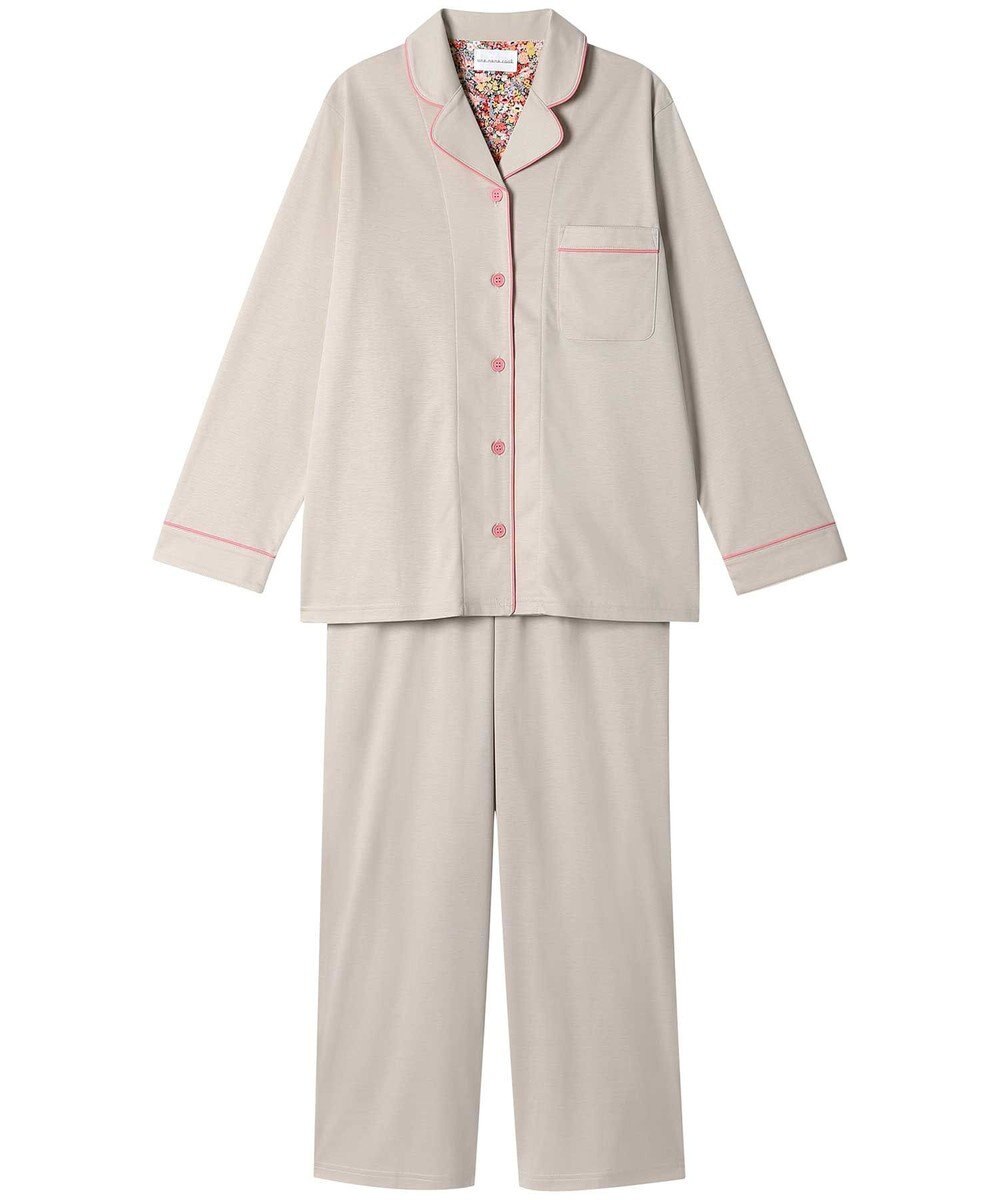 une nana cool 【綿100％】シルケットスムースパシャマ　ＭＡＤＥ　ＷＩＴＨ　ＬＩＢＥＲＴＹ　ＦＡＢＲＩＣ 