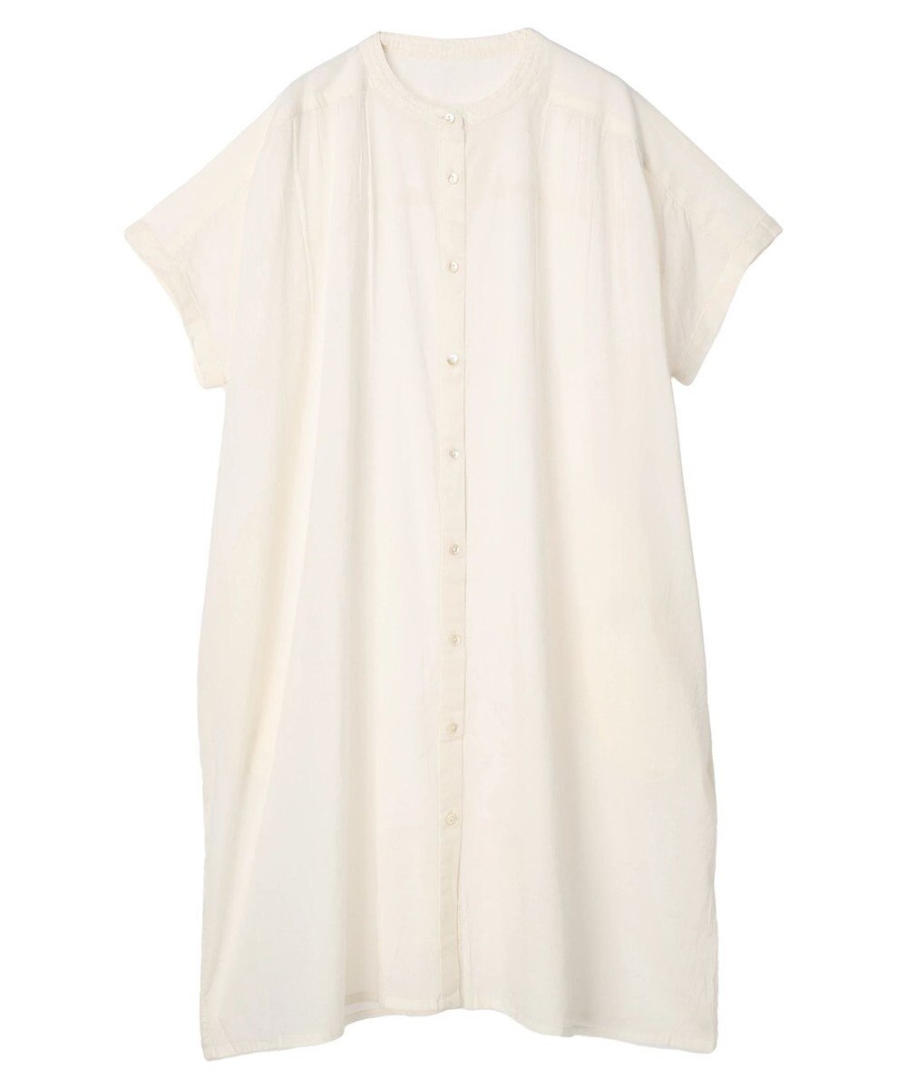 Green Parks インド綿 　ギャザー５分袖チュニック 