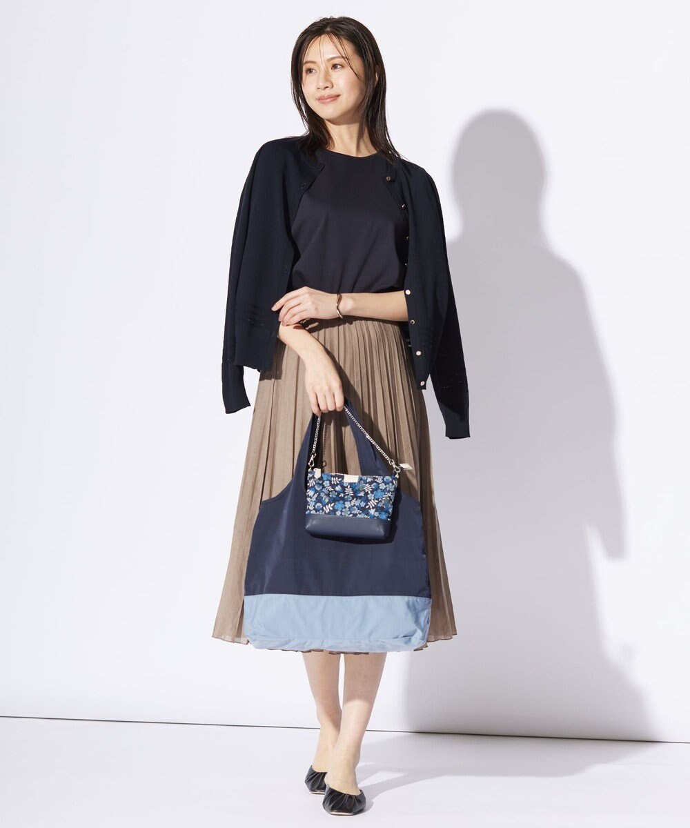 J.PRESS LADIES L 【洗える】レーヨンエリートストレッチ 編み柄 カーディガン 